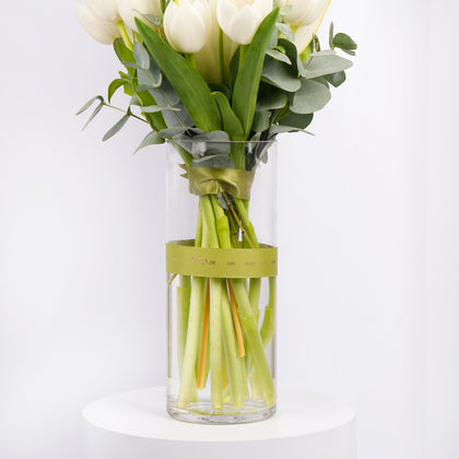 Saada | White Tulip n Lilies Vase