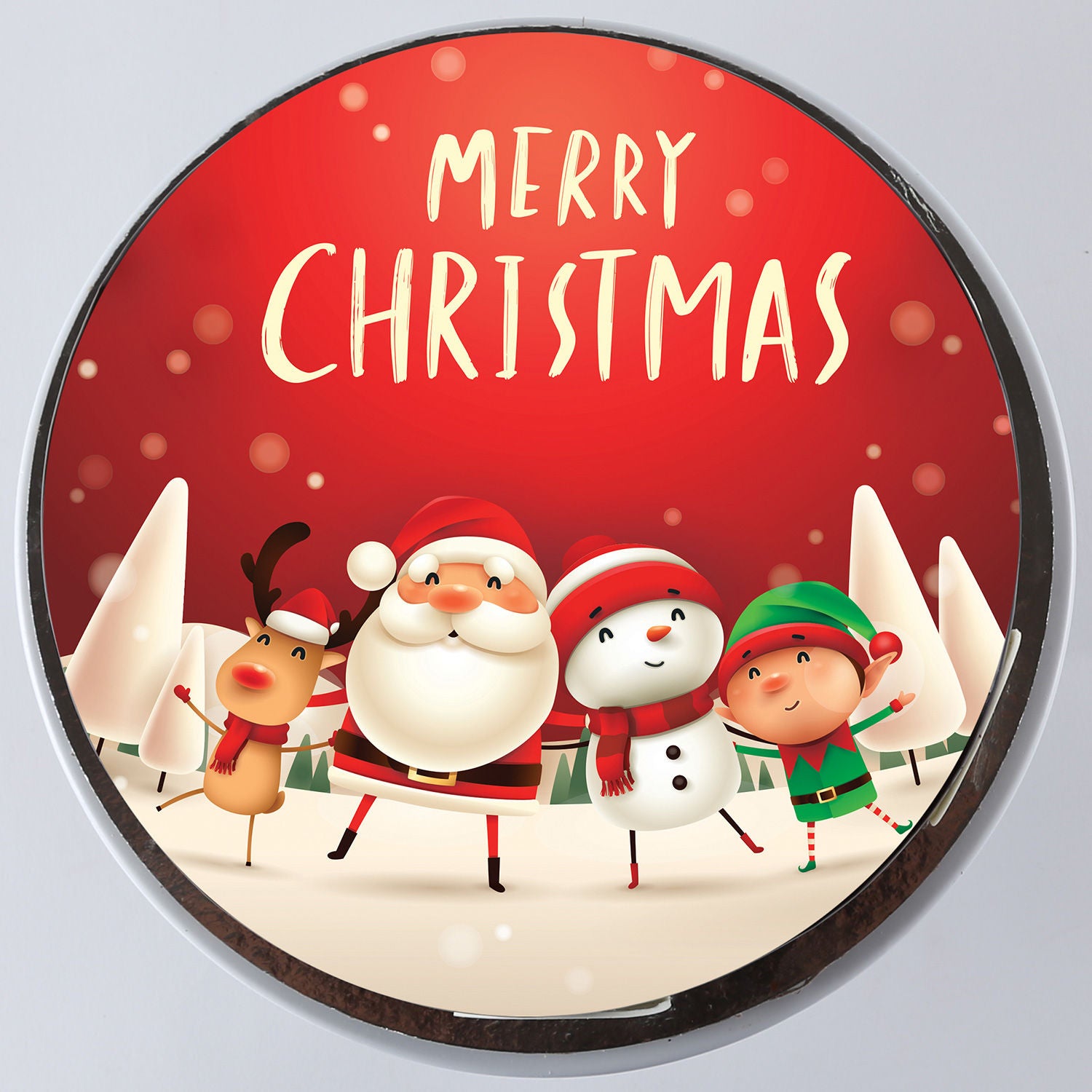 Santa Chocolate Photo Cake Half Kg