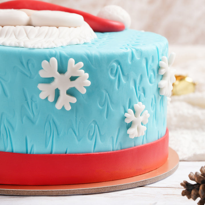 Santa Fondant Chocolate Cake