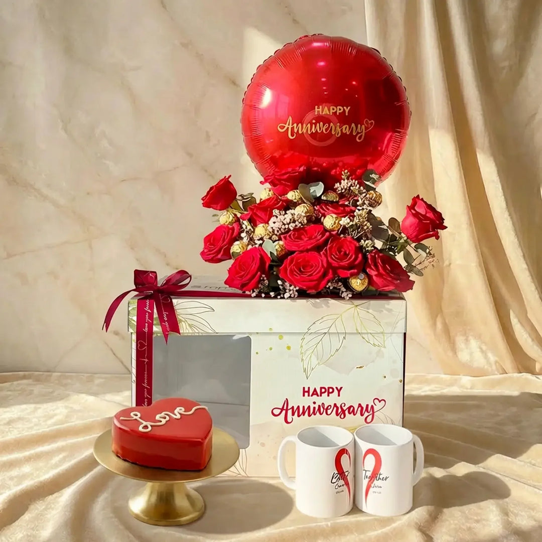 Romantic Scarlet Anniversary Gift Set