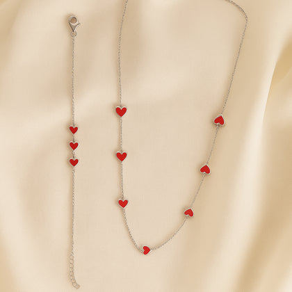 Scarlet Love Necklace Set