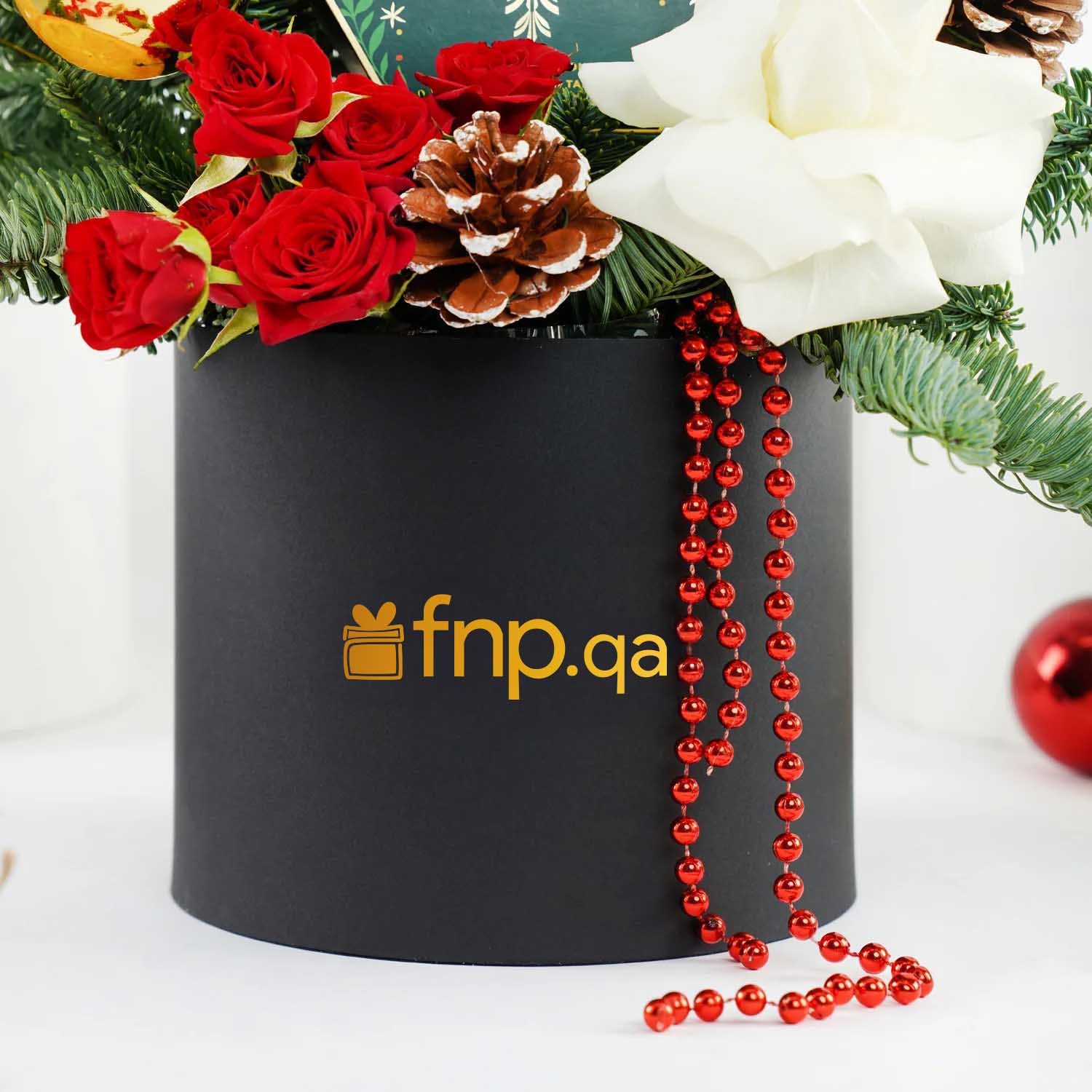 Season's Greeting Godiva n Flowers Box