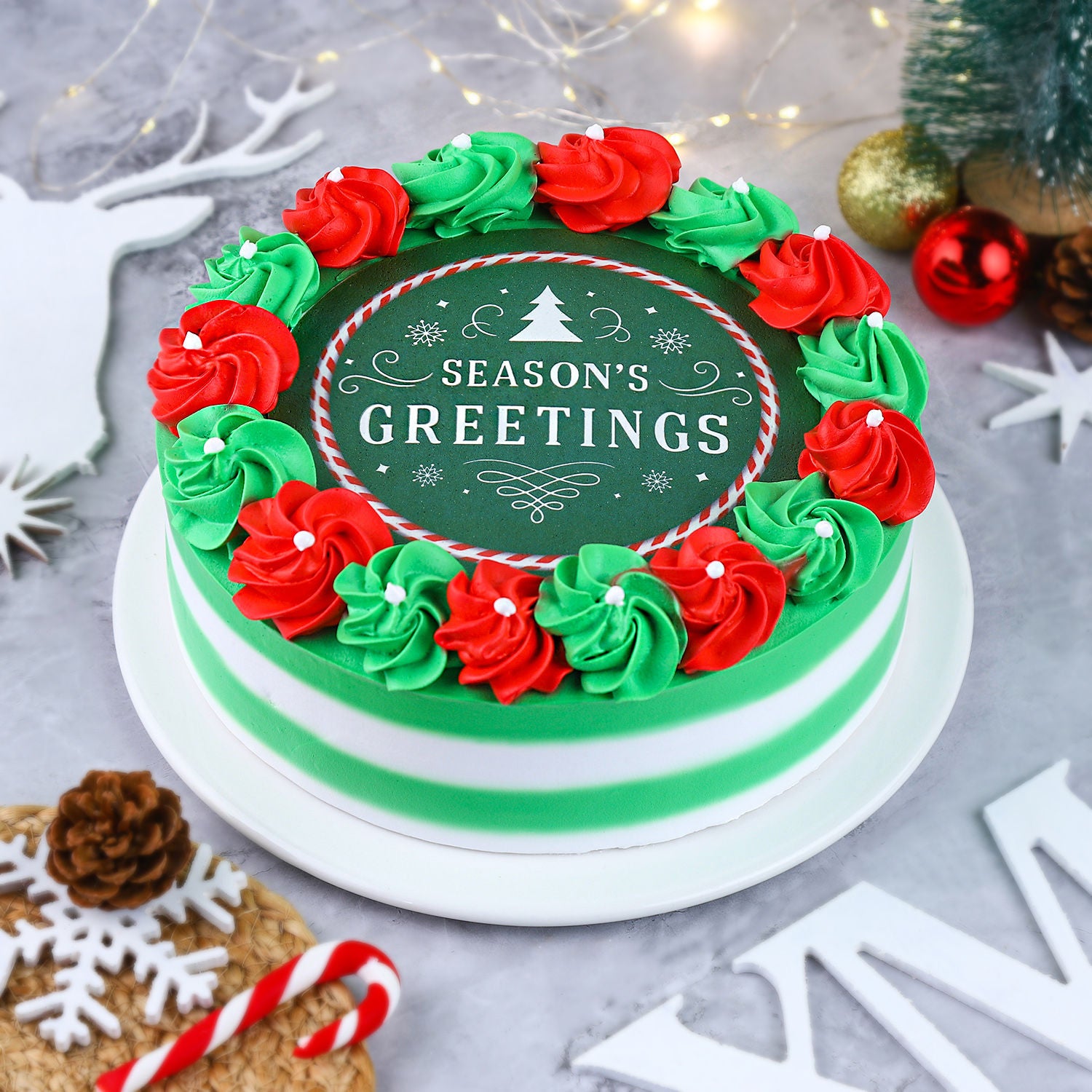 Season's Greetings Chocolate Cake