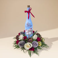 صينية زهور تحيات الموسم الاحتفالية بأناقة فائقة