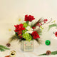 Season's Greetings Flower Vase