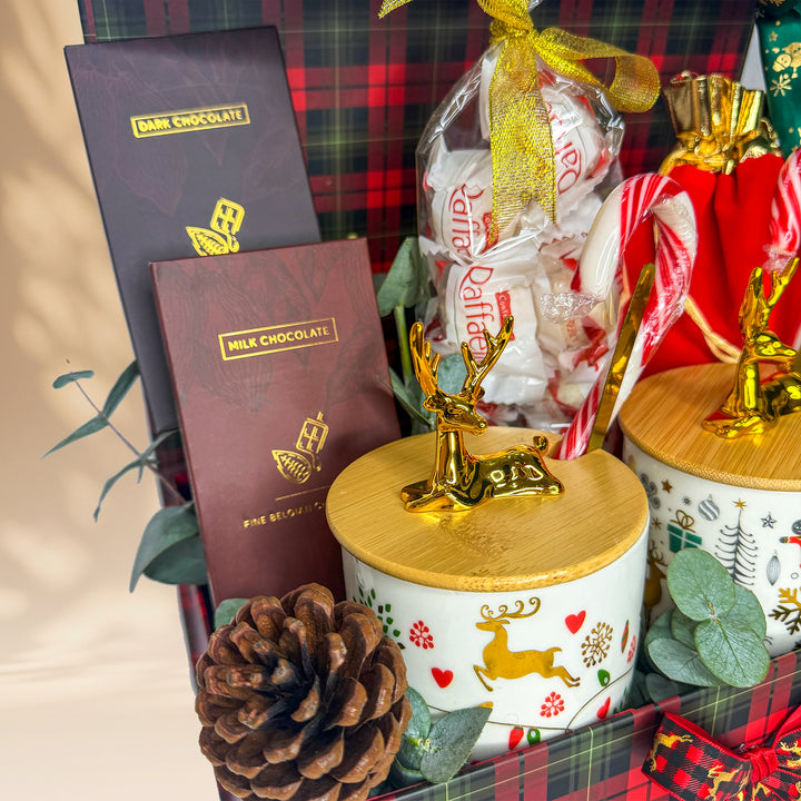 سلة هدايا تحيات الموسم الاحتفالية – أفضل هدية للعطلات