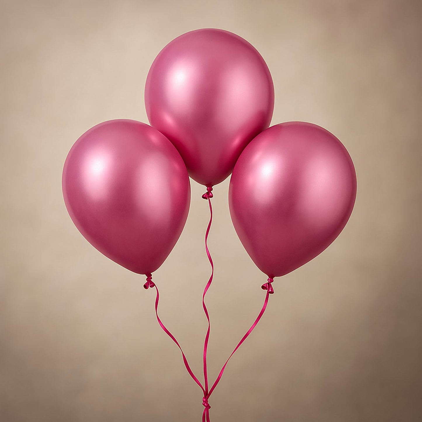Elegant Set of 3 Pink Helium Balloon - Perfect for Any Celebration
