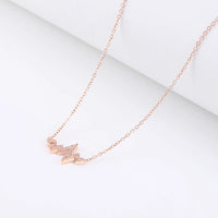 Exquisite Signature Heartbeat of Love Necklace with Crystals