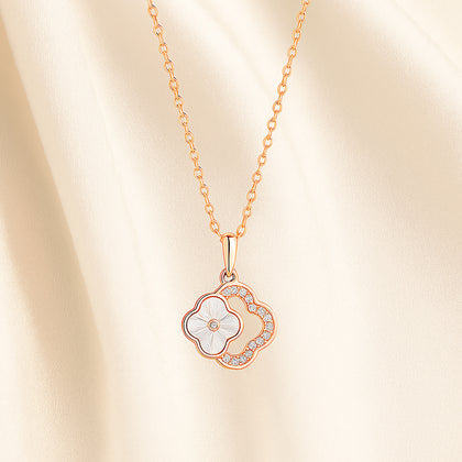 Signature Jewelry Rose Blossom Pendant Necklace