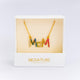 Elegant Signature Rainbow Glow MOM Necklace - A Symbol of Love and Joy