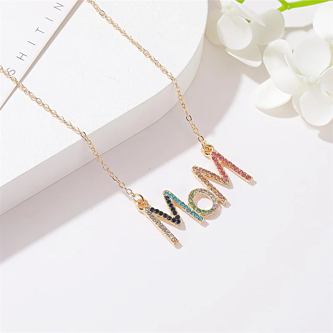 Elegant Pink Tulip Arrangement & Signature MOM Necklace Set