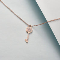 Signature Timeless Key Necklace - Elegance in Rose Gold