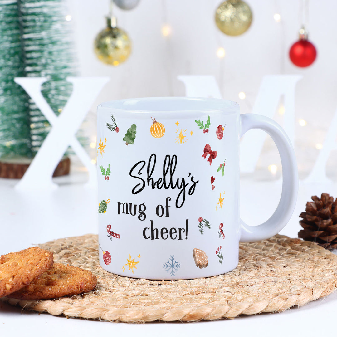 Sip & Spread Holiday Cheer with a Personalized Festive Mug