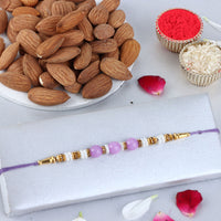 Sneh Regular Ethnic Pearl Rakhi with Almonds
