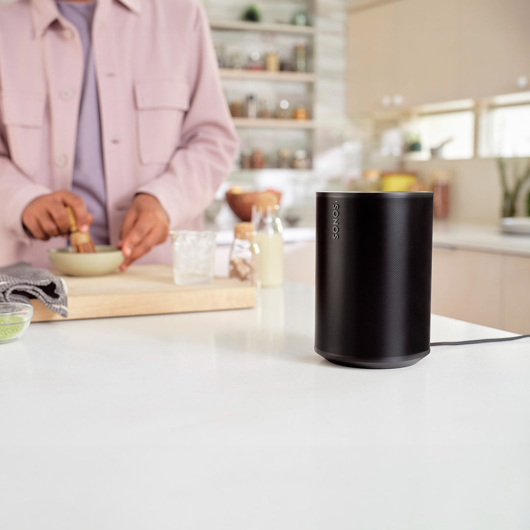 مكبر صوت منزلي سونوس إيرا 100 بتقنية الواي فاي والبلوتوث - أسود: تجربة صوتية من الجيل التالي