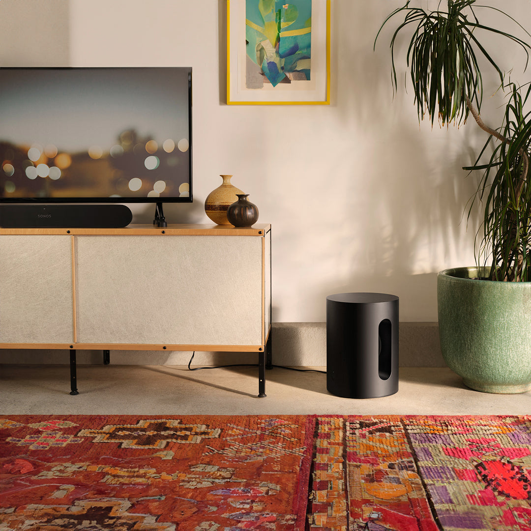 Sonos Sub Mini Wireless Subwoofer – Black | Powerful Bass, Sleek Design