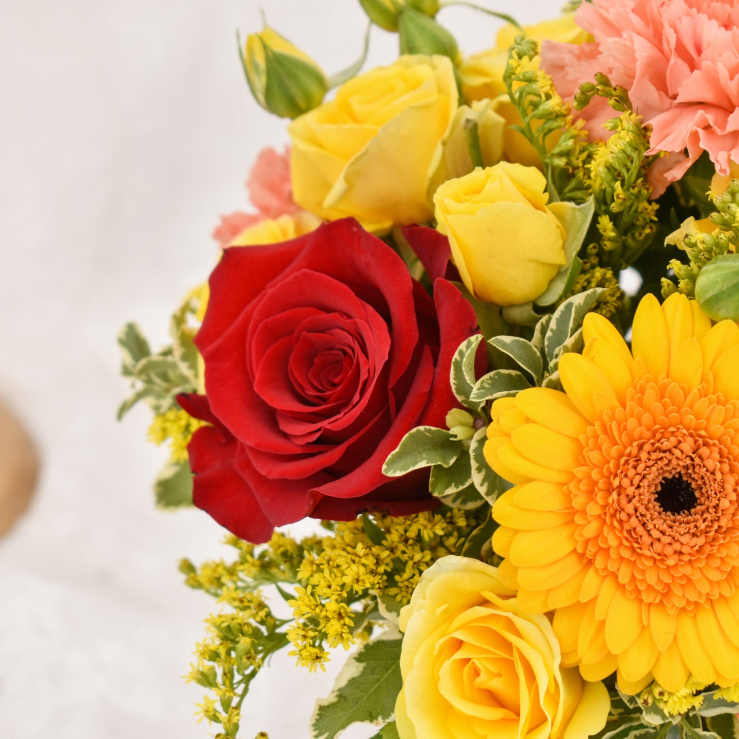 Sparks of Joy Deepavali Flower Arrangement and Diyas