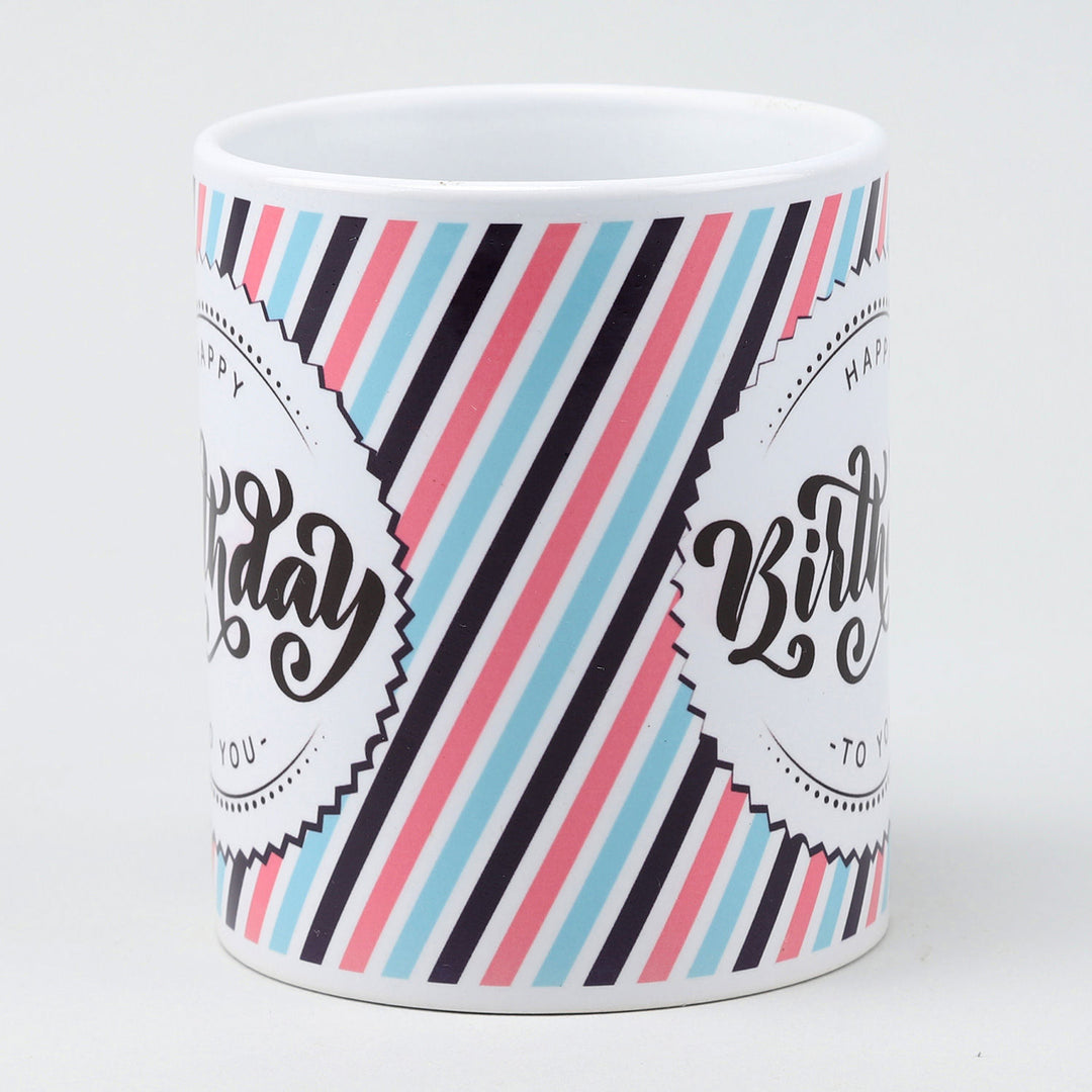 كوب عيد ميلاد سيراميك أنيق بتصميم ملون - هدية مثالية