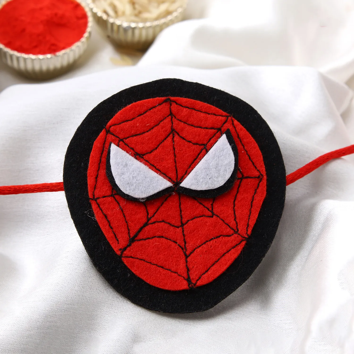 Spider Man Face Rakhi For Kids