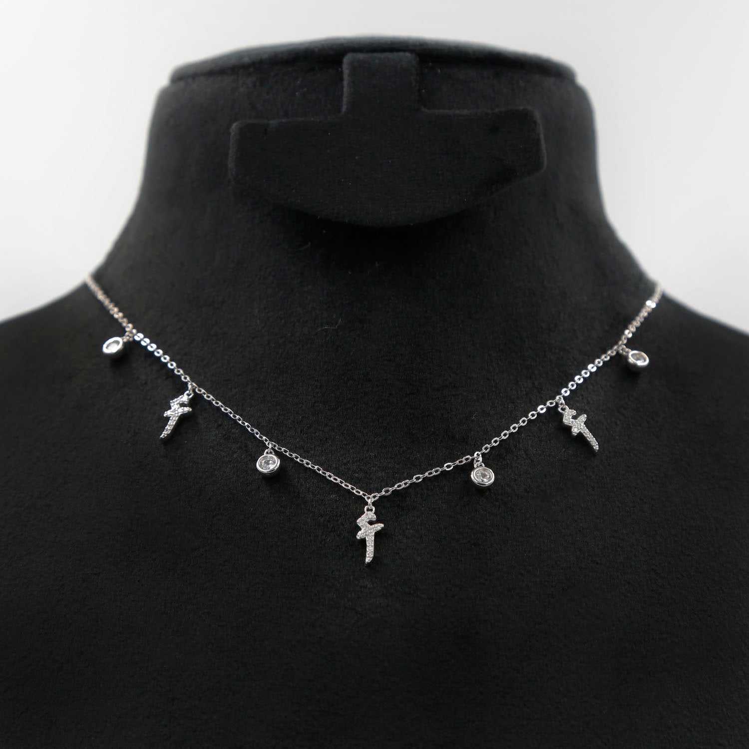 Sterling Silver Necklace Arabic Letter A