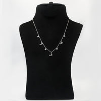 Sterling Silver Necklace Arabic Letter F