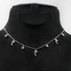 Elegant Sterling Silver Necklace with Arabic Letter 'M' by Glitter