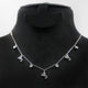 Elegant Sterling Silver Necklace with Arabic Letter ش by Glitter