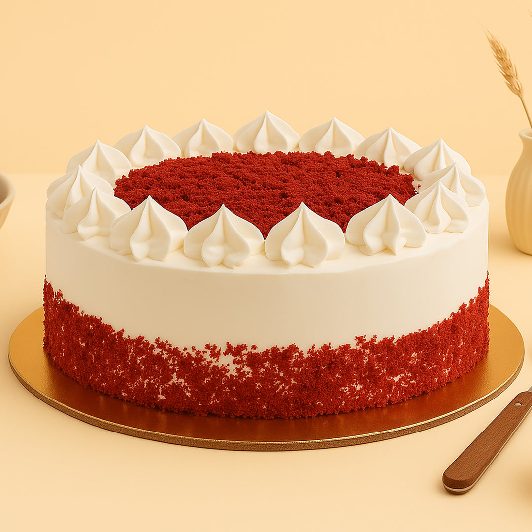 كيكة رد فلفت بالكريمة الغنية