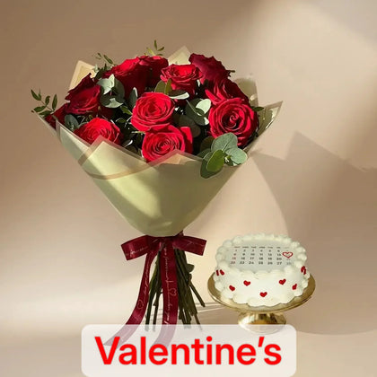Promise of Love: Elegant 12 Red Roses