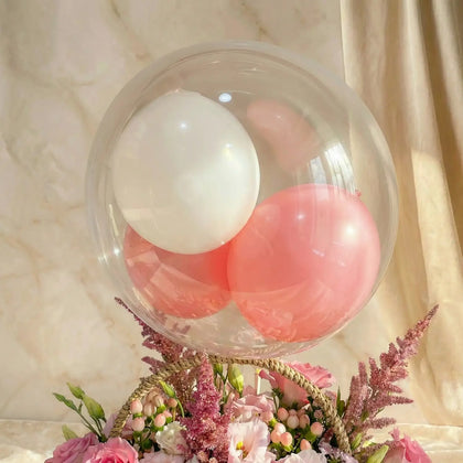 Pink Dreams Balloon Garden Basket