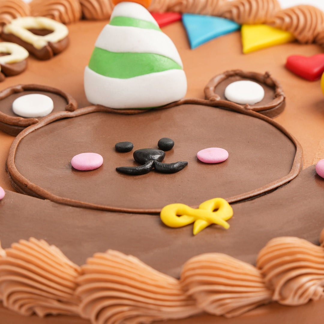 كيكة عيد ميلاد على شكل دبدوب لذيذ