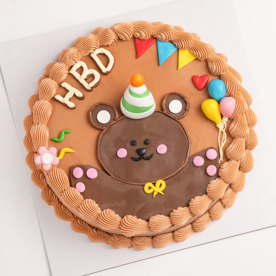 كيكة عيد ميلاد على شكل دبدوب لذيذ