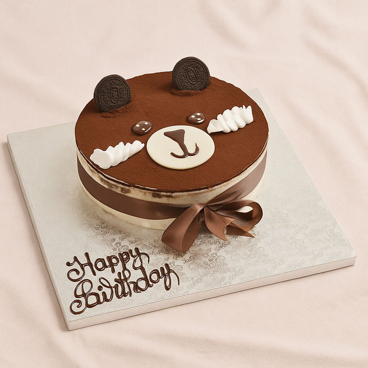 Adorable Teddy Love Tiramisu Cake - Perfect for Celebrations