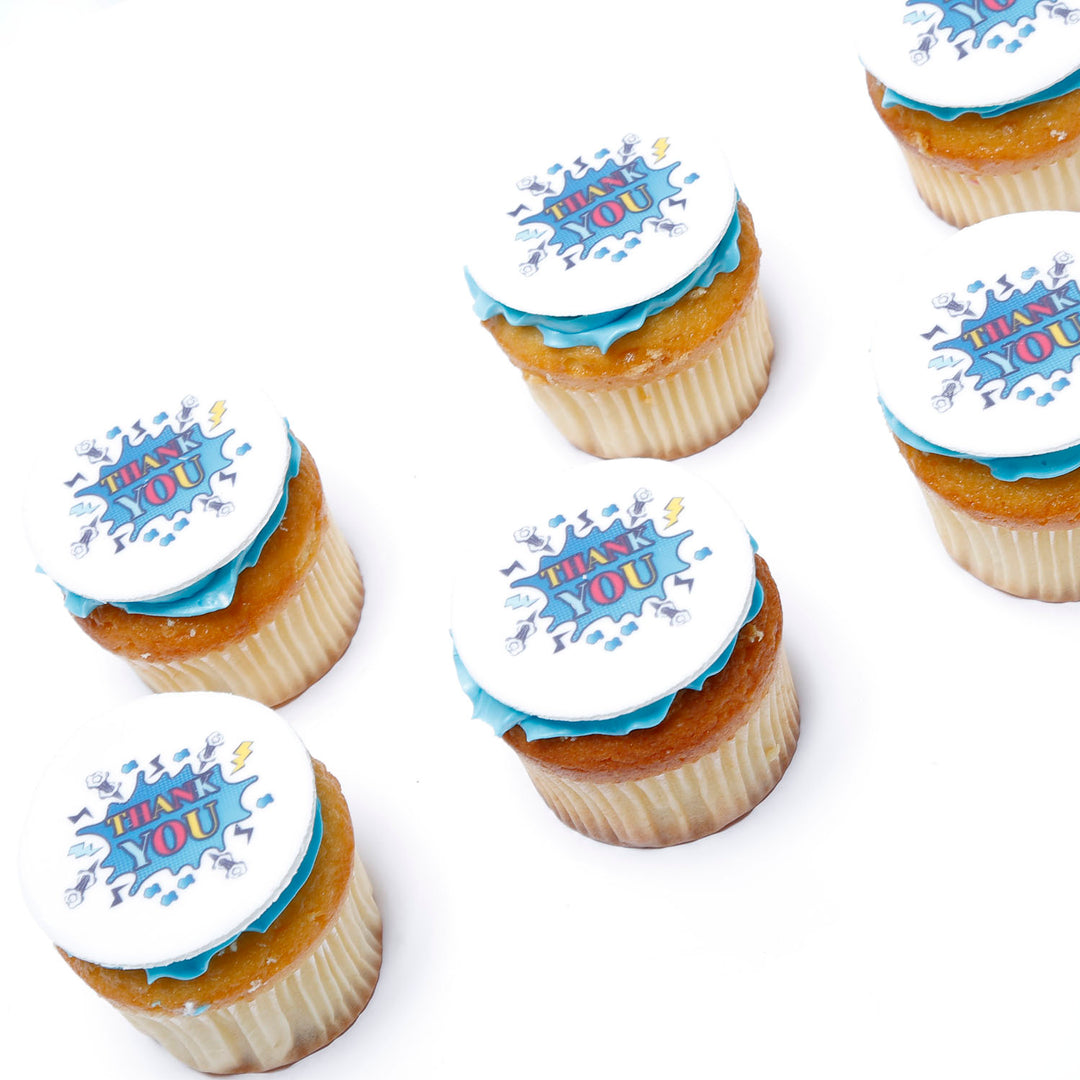 كب كيك شكراً بالشوكولاتة - 6 قطع