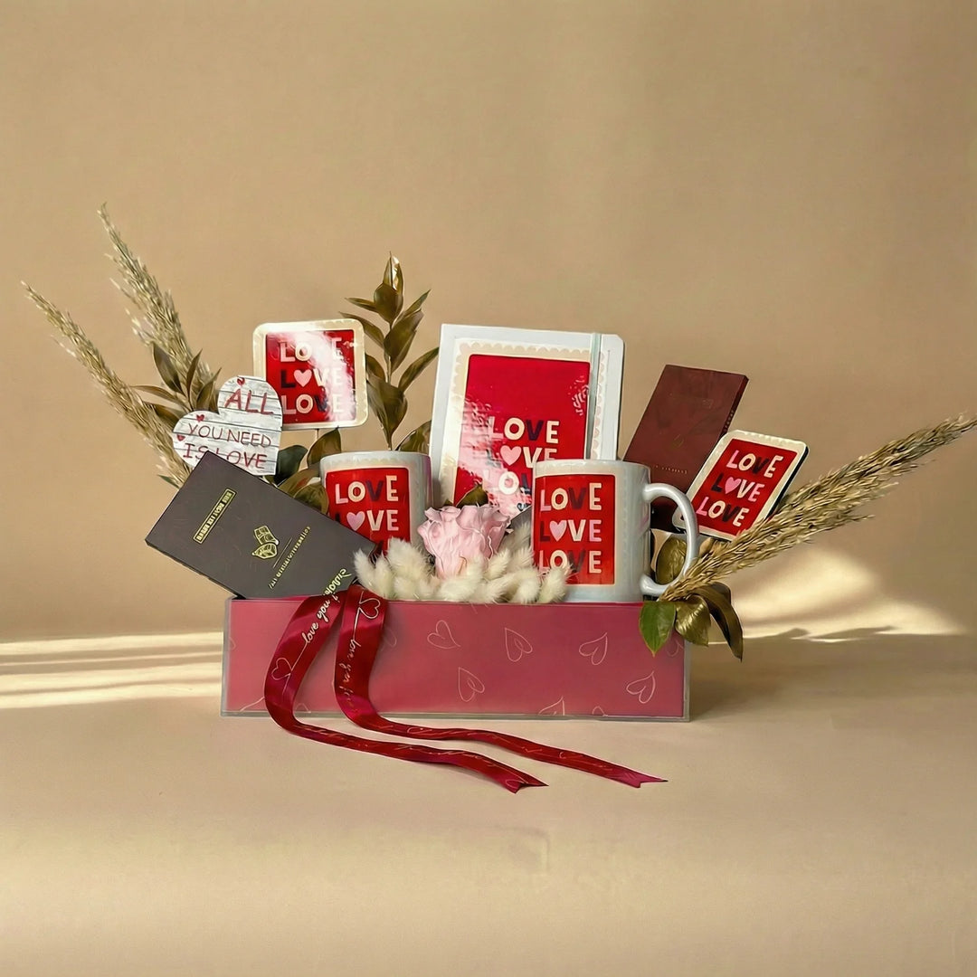 سلة حب فاخرة: أناقة خالدة وذوق حلو