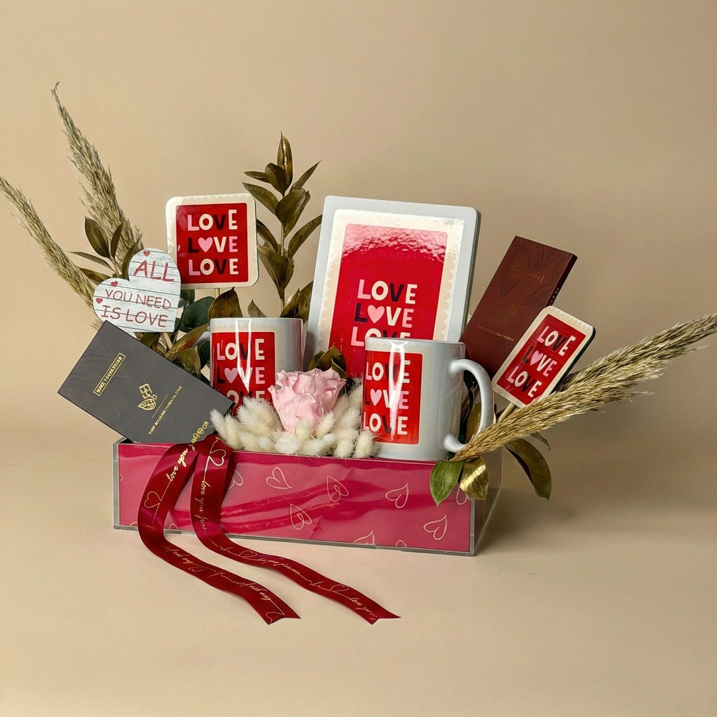 سلة حب فاخرة: أناقة خالدة وذوق حلو