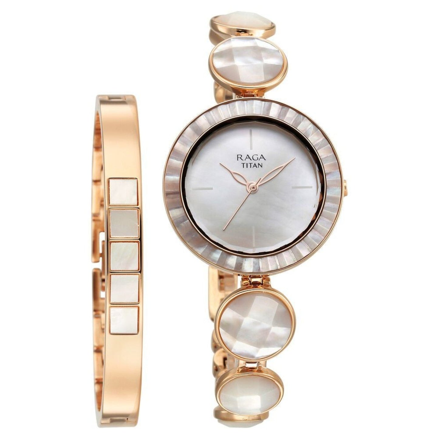 Titan Raga Power Pearls Quartz Analog Watch for Her