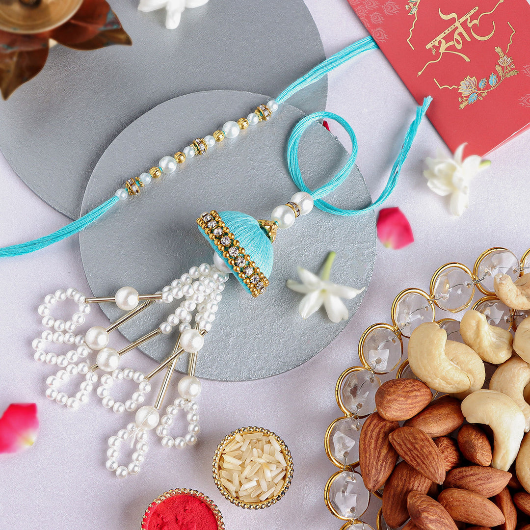 مجموعة راخي بهيا-بهابهى بلون الهدوء الزمردي مع ثنائي المكسرات اللذيذ