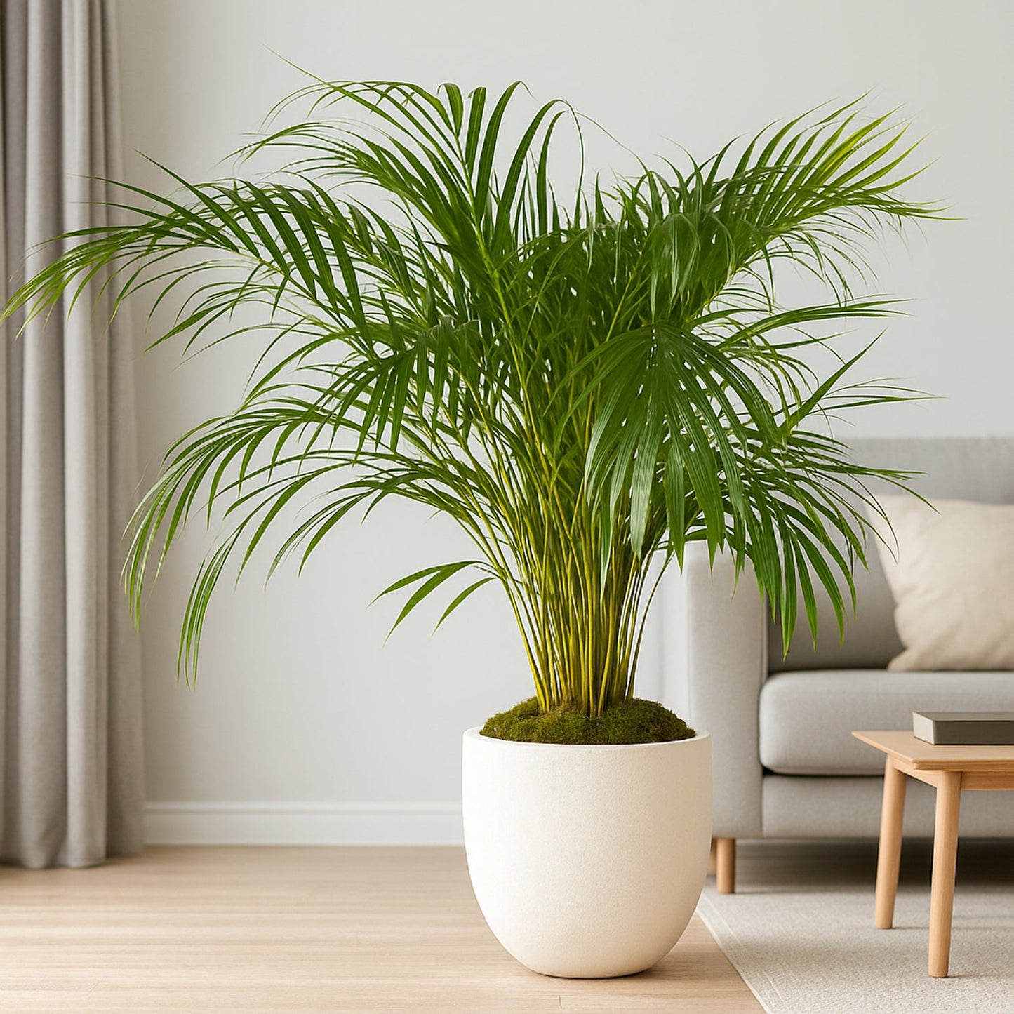 Tropical Areca Palm | Premium Indoor Décor Plant with Stylish White Pot