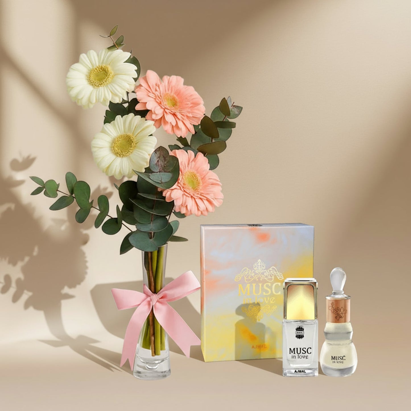 Twilight Gerbera Charm & Perfume Combo