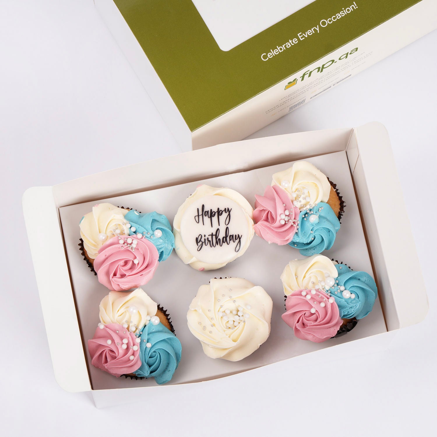 Twilight Whirl Cupcake