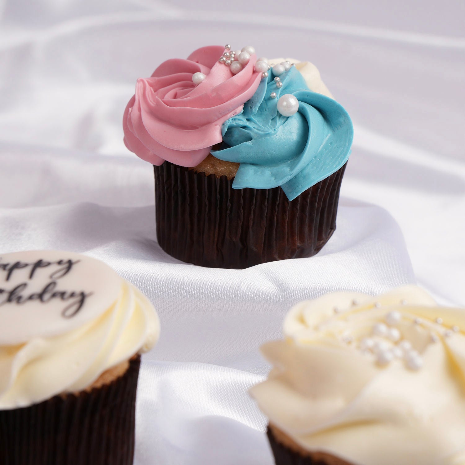 Twilight Whirl Cupcake