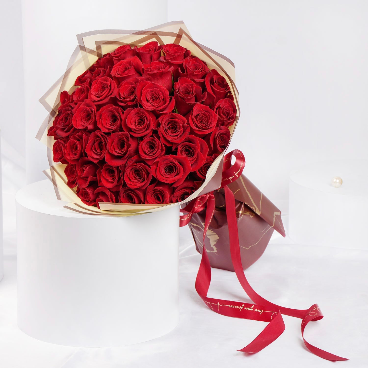 U & Me I 50 Red Roses Bouquet