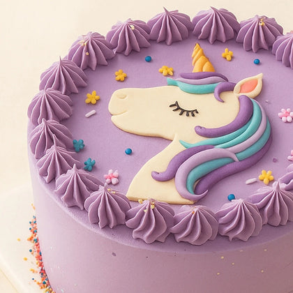 Unicorn Purple Cake For Girl