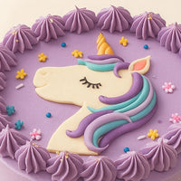 Unicorn Purple Cake For Girl