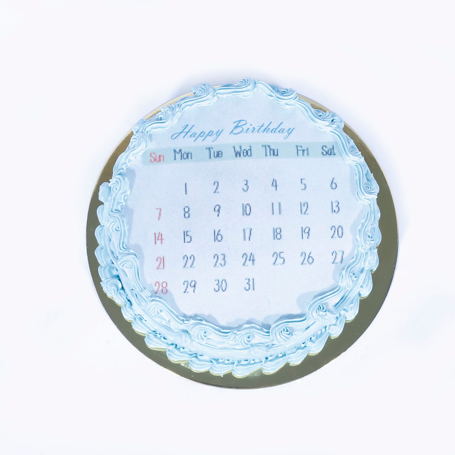 Unique Calendar Candle Cake