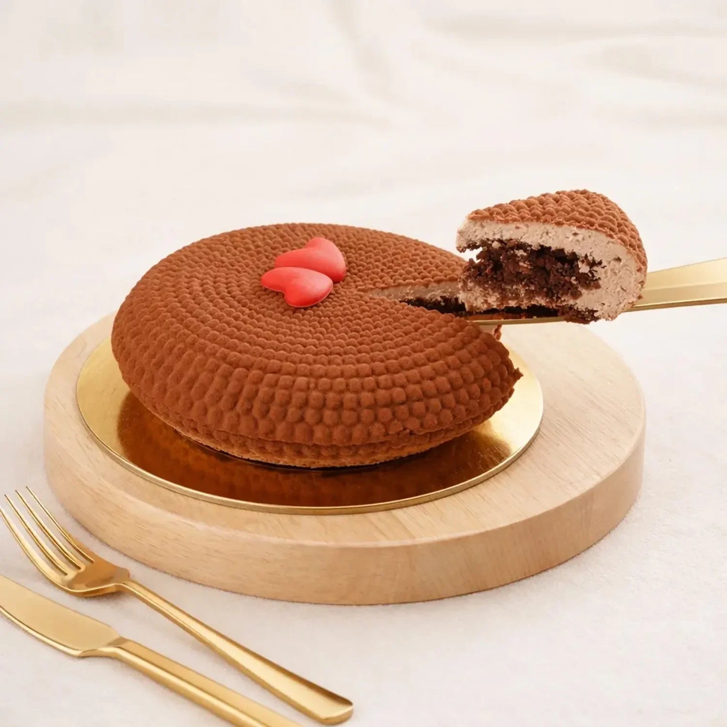 كيكة موس الشوكولاتة الفاخرة لعيد الحب - مثالية للحظات الحلوة