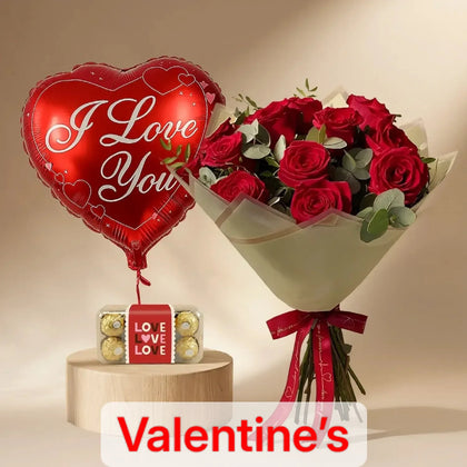 Promise of Love: Elegant 12 Red Roses