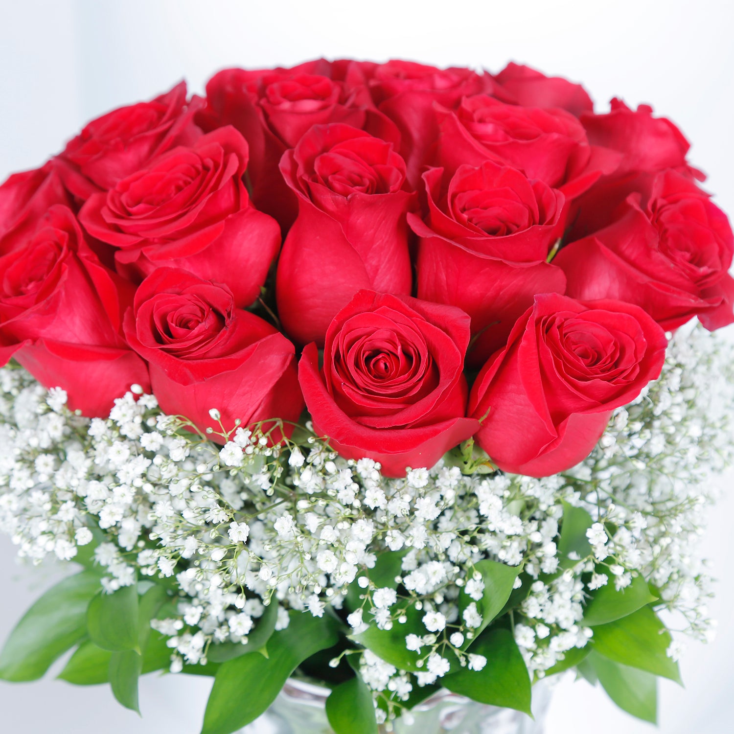 Vase of Red Roses