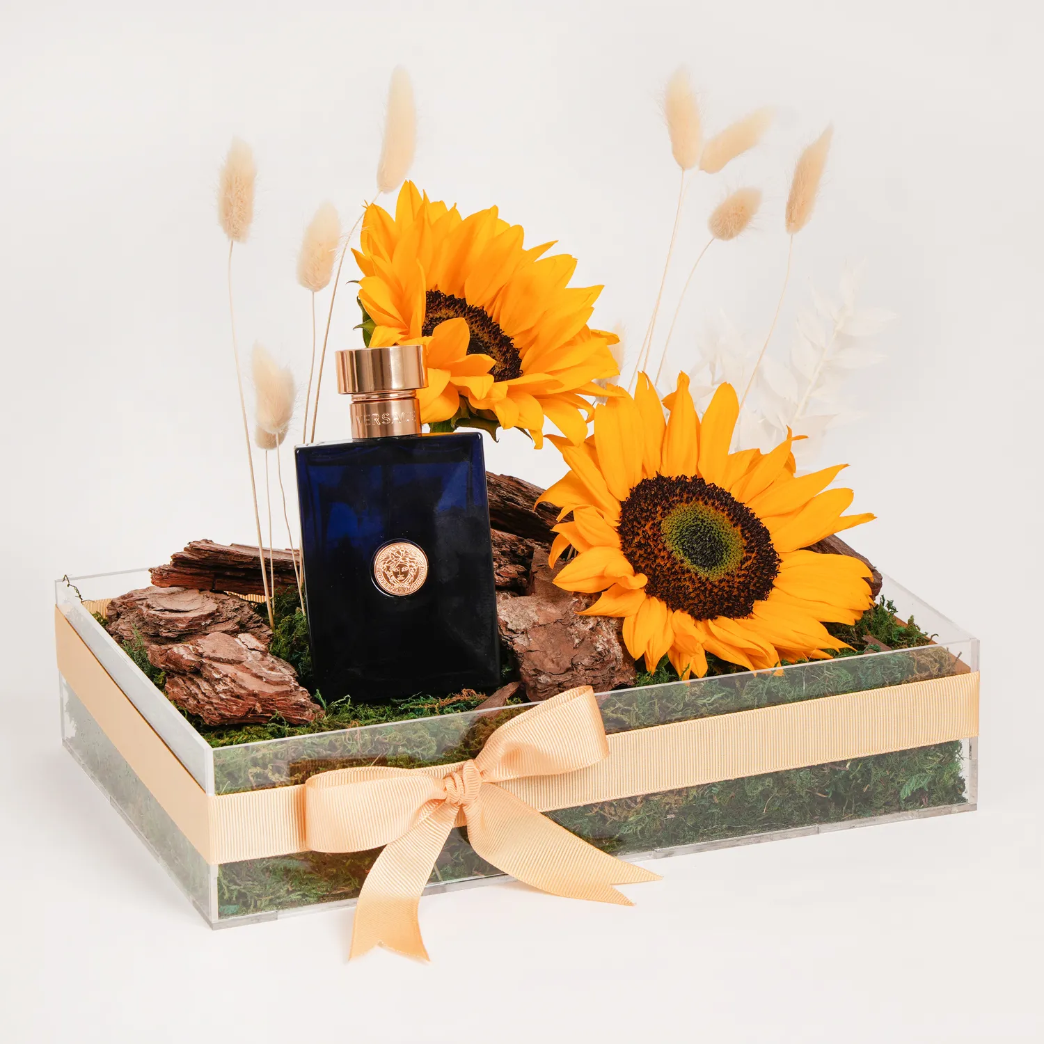 Versace Pour Homme Dylan Blue For Him with Sunflowers